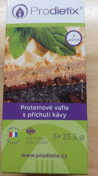 Fotografie - Proteínové vafle s príchuťou kávy Prodietix