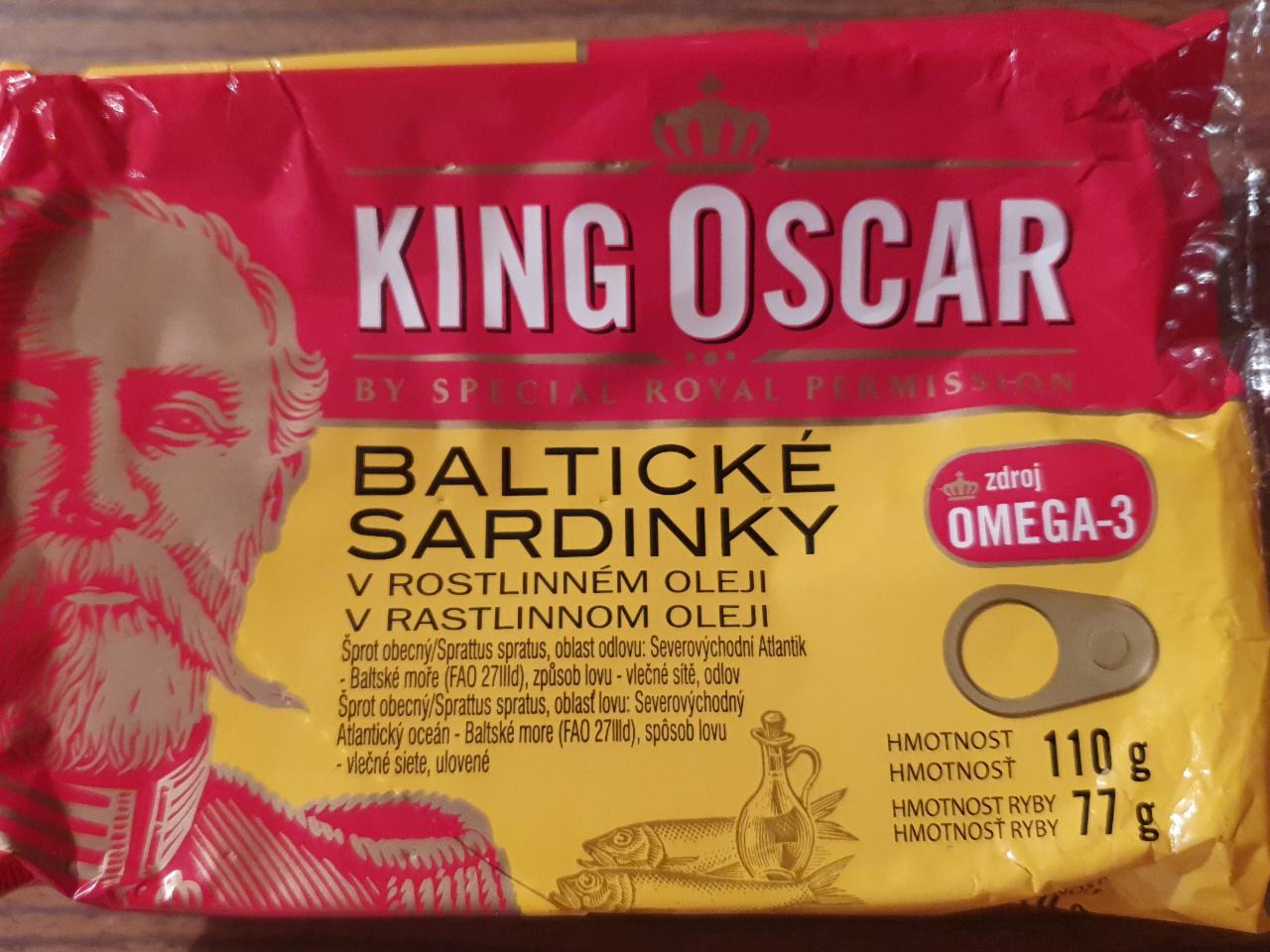 Fotografie - King Oscar Baltické sardinky v rastlinnon oleji