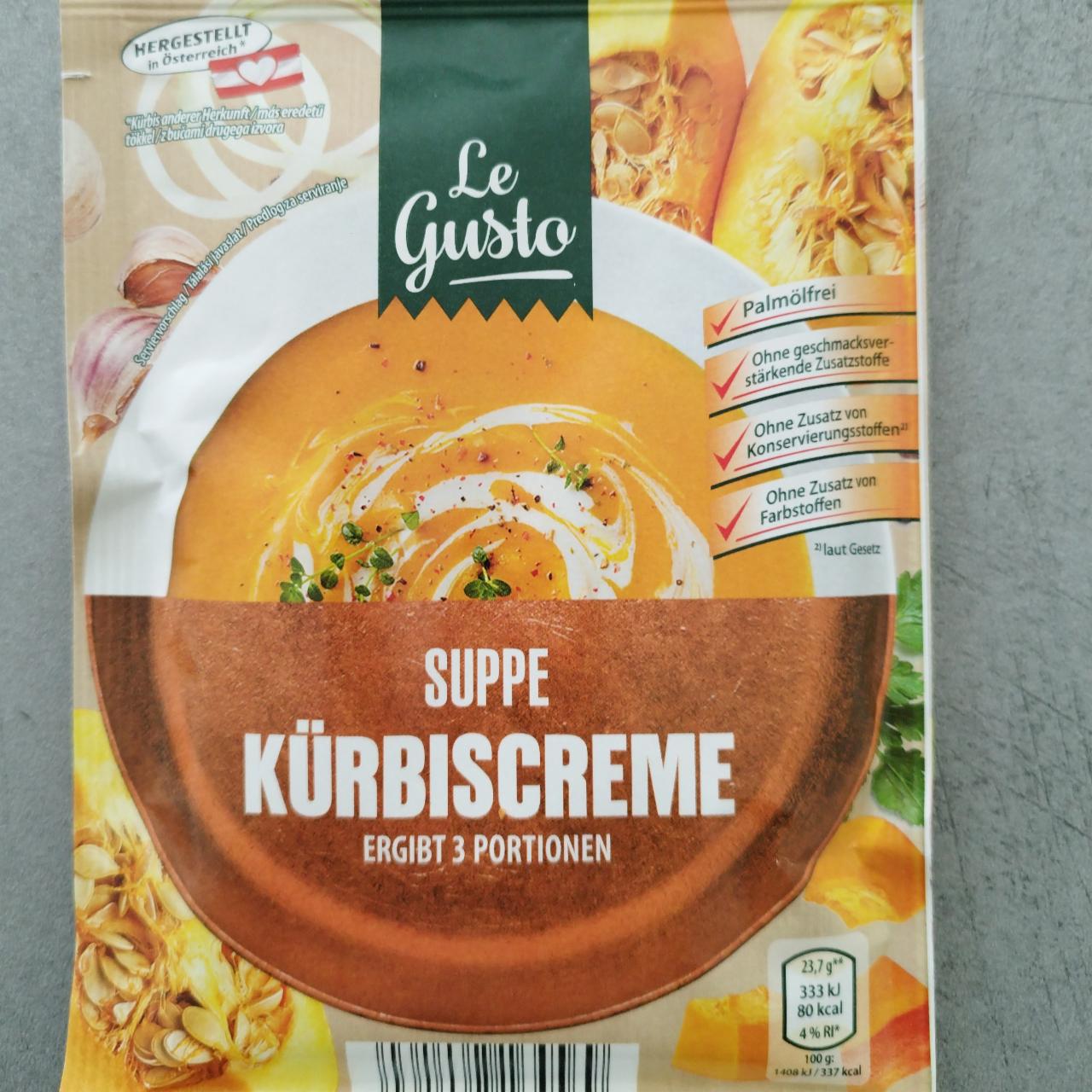 Fotografie - Suppe Kürbiscreme Le Gusto