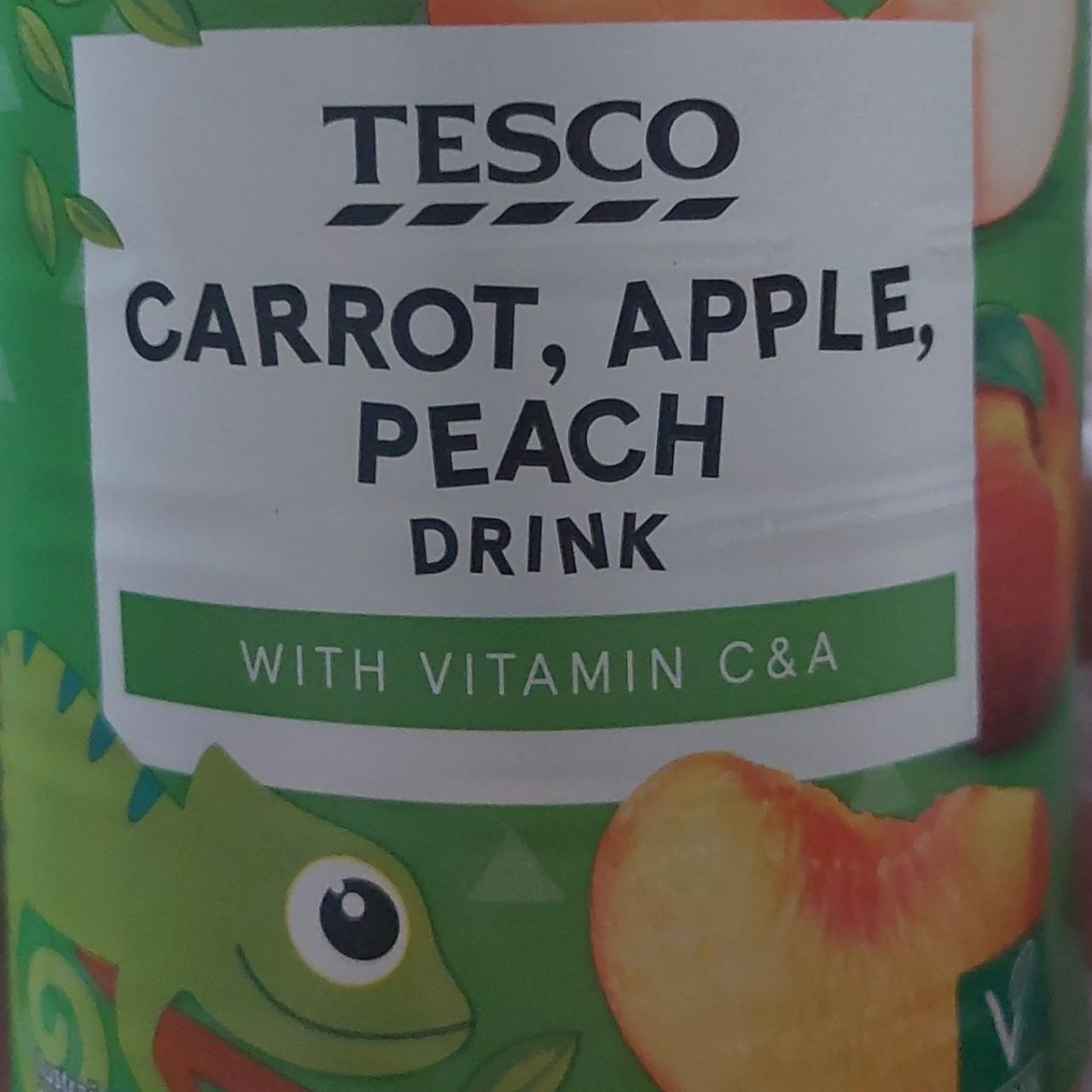 Fotografie - Carrot, Apple, Peach Drink Tesco