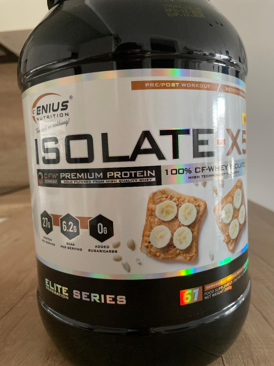 Fotografie - Isolate - X5 Banana Peanut butter Genius Nutrition