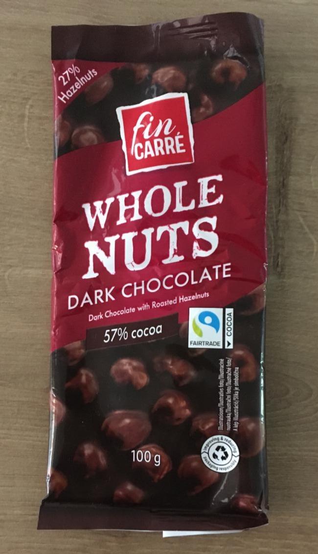 Fotografie - Whole Nuts Dark Chocolate Fin Carré