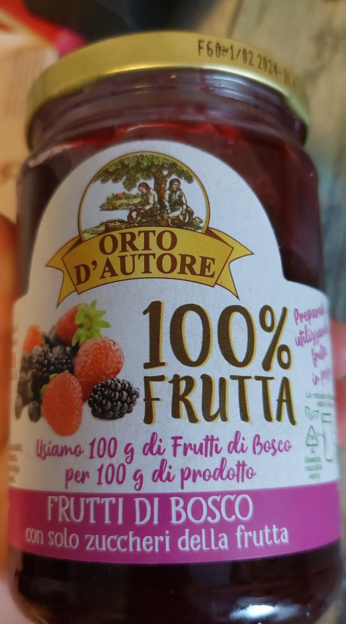 Fotografie - Orto d'autore marmellata 100% frutti di bosco