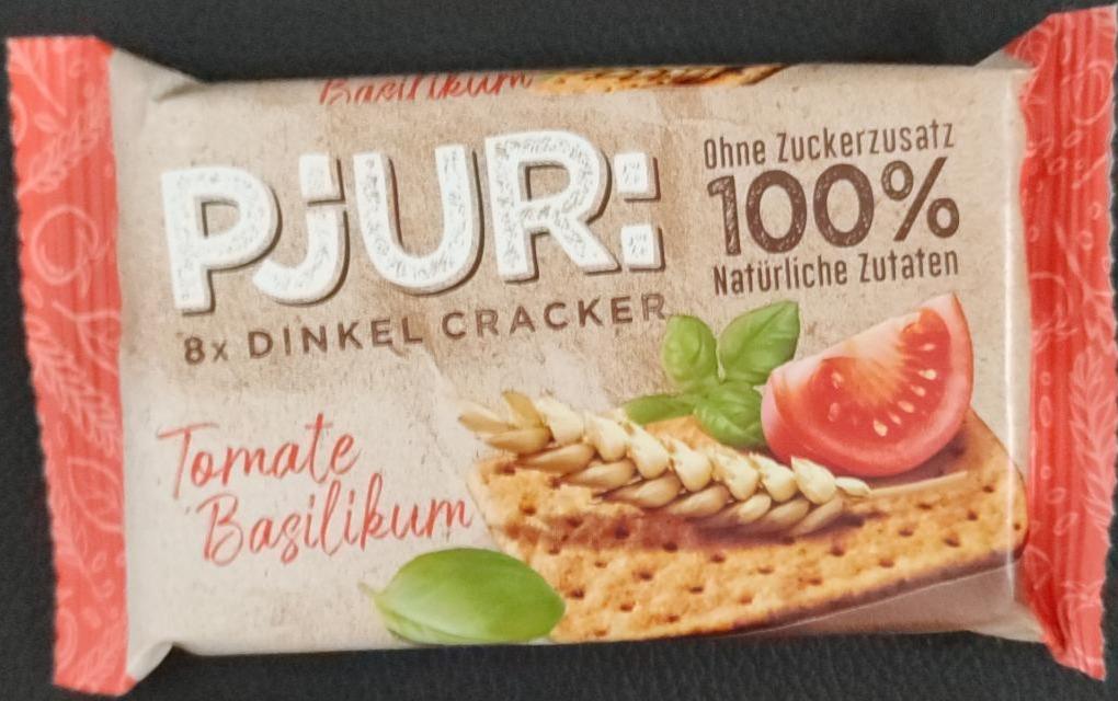 Fotografie - Dinkel Cracker Tomate Basilikum Pjur: