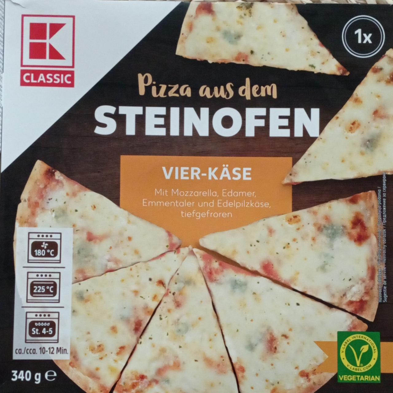 Fotografie - Pizza aus dem steinofen Vier-Käse K-Classic