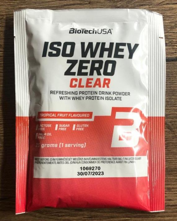 Fotografie - Iso whey ZERO CLEAR tropical fruit BioTechUSA