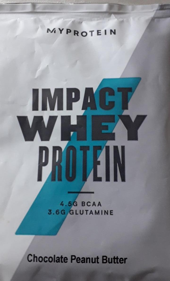 Fotografie - Impact whey protein BCAA Glutamine Chocolate peanut butter Myprotein