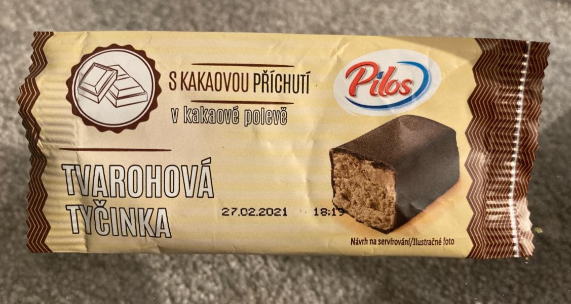 Fotografie - Pilos Tvarohová tyčinka s kakaovou příchutí