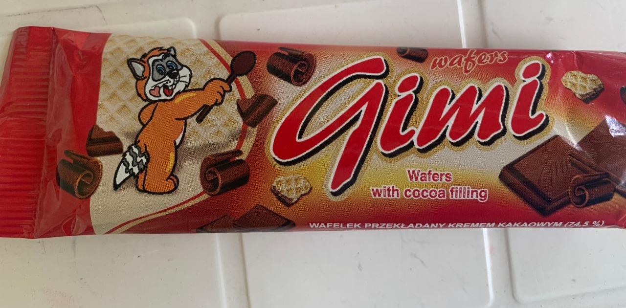 Fotografie - Gimi Wafers with cocoa filling