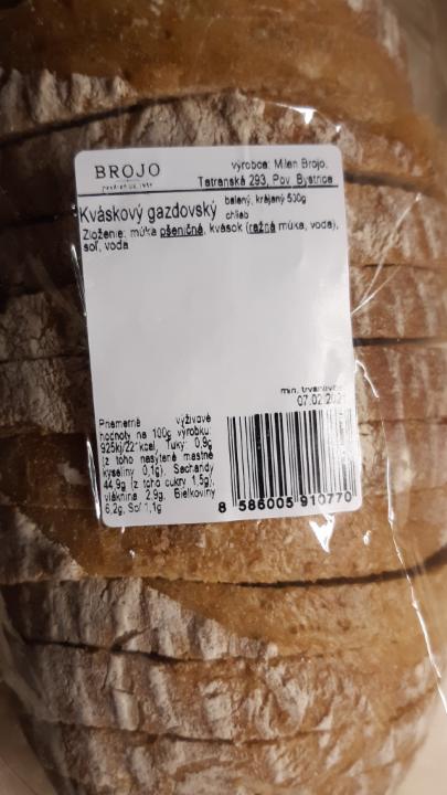 Fotografie - kváskový gazdovský chlieb BROJO