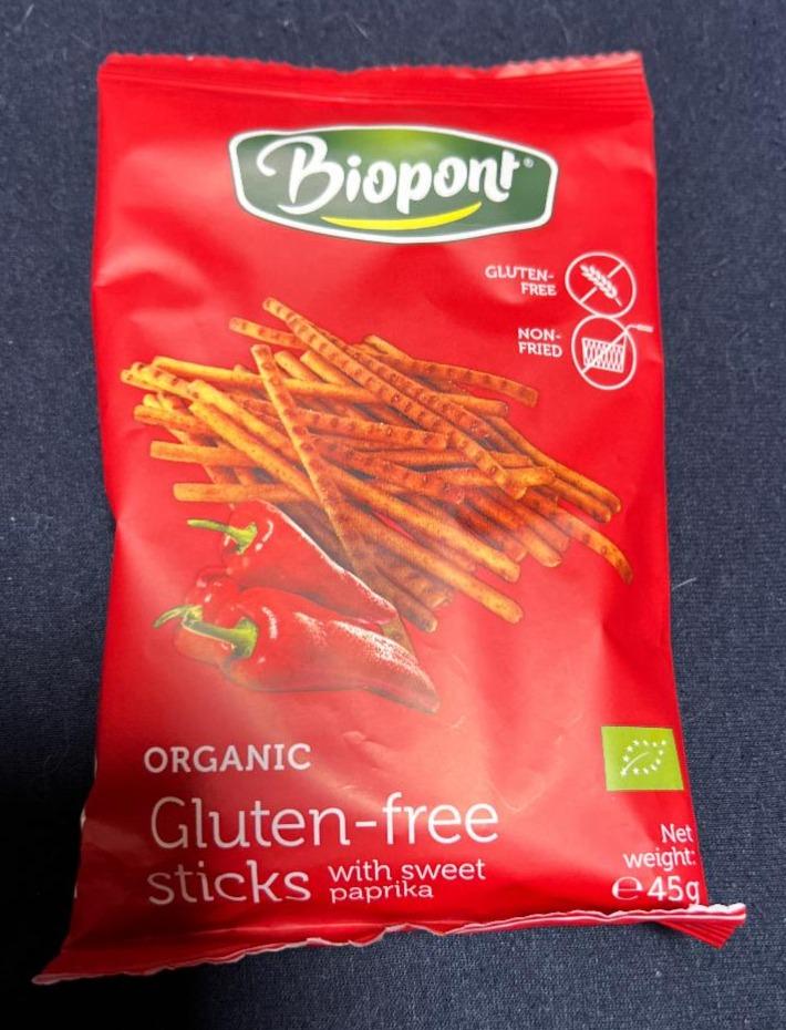 Fotografie - Organic Gluten-free sticks with sweet paprika Biopont