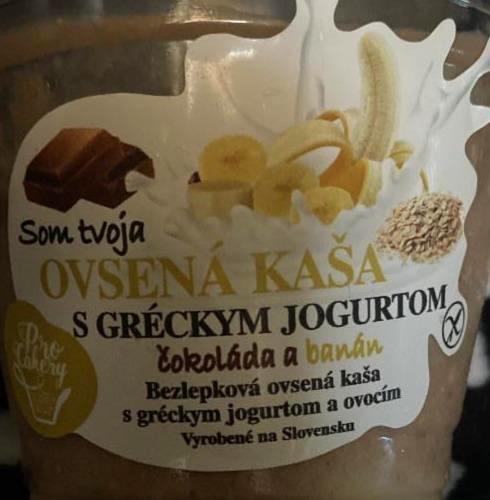 Fotografie - Som tvoja Ovsená kaša s gréckym jogurtom Čokoláda a banán Procakery