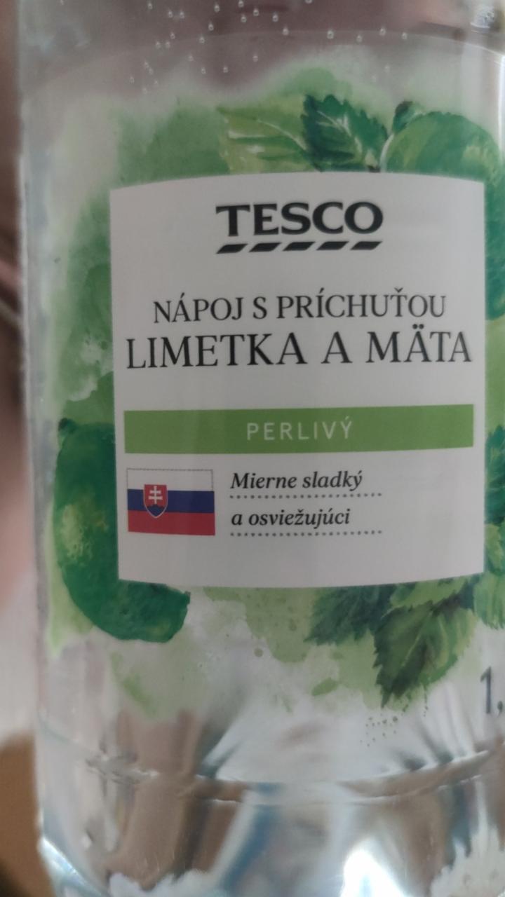 Fotografie - Nápoj s príchuťou limetka a mäta Tesco