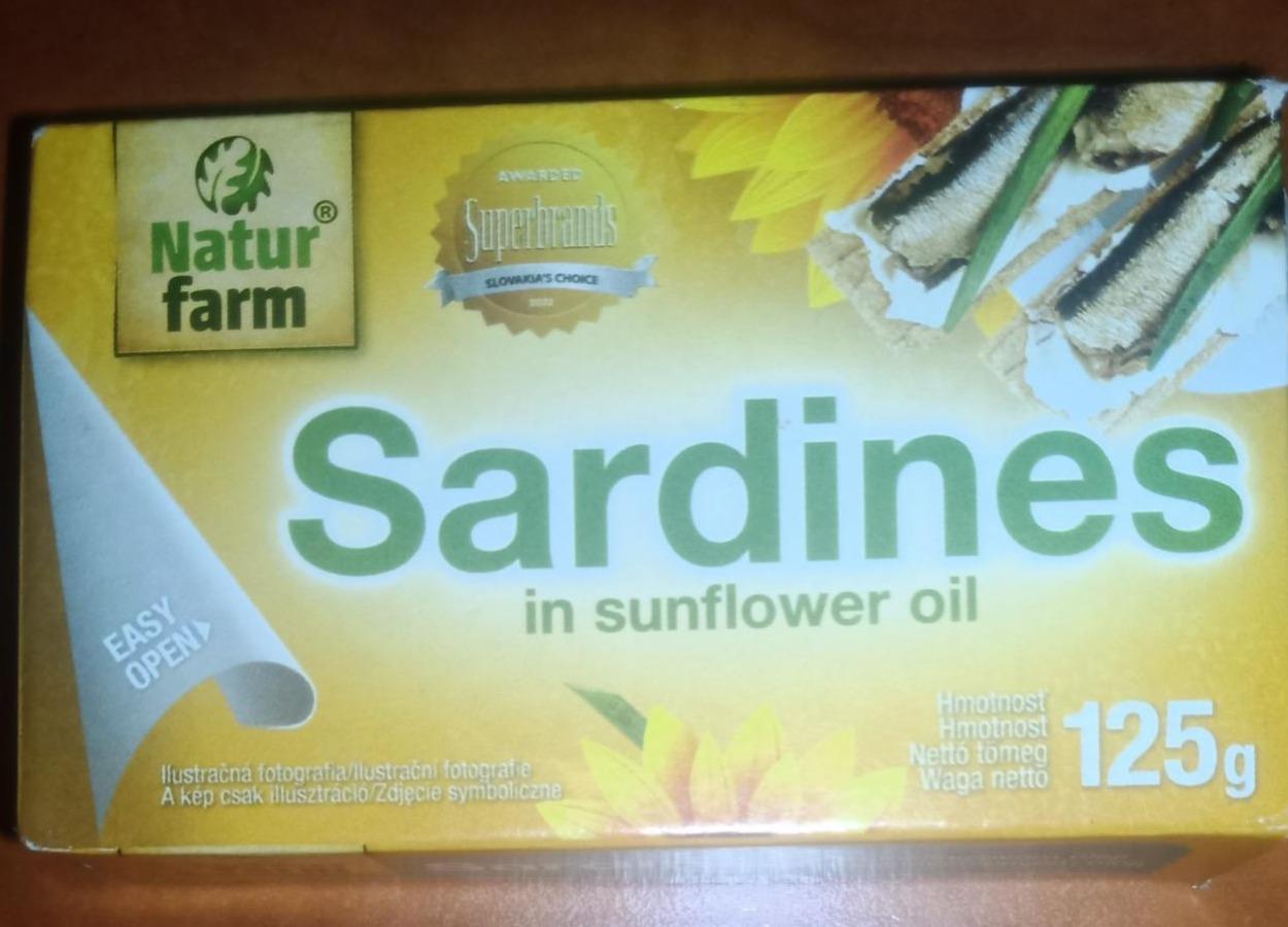 Fotografie - Sardines in sunflower oil Natur farm