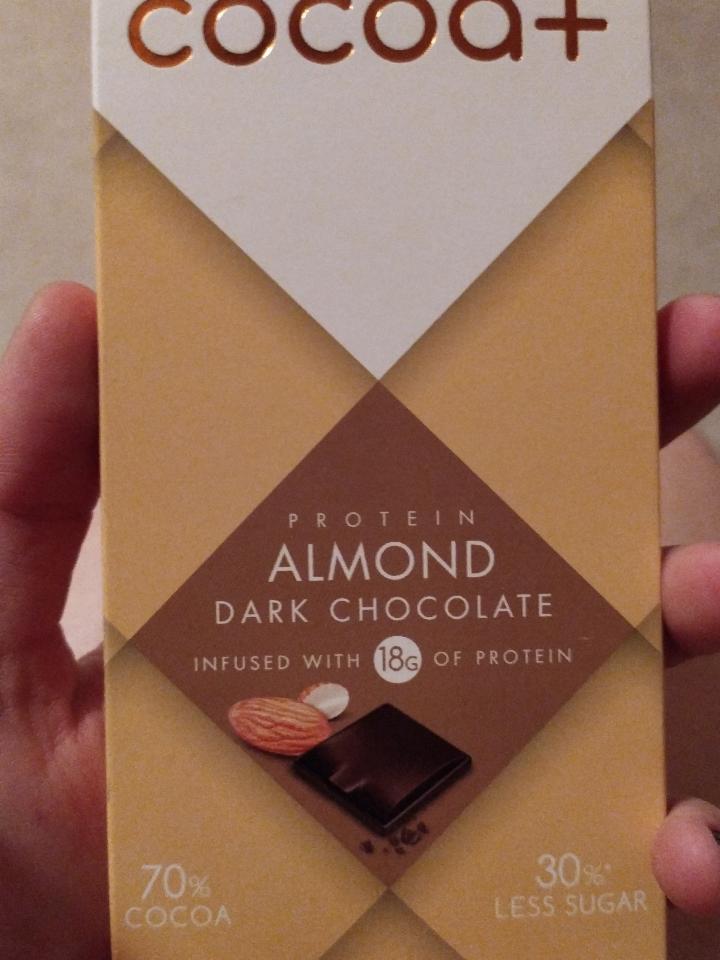 Fotografie - Cocoa+ Protein Almond Dark Chocolate