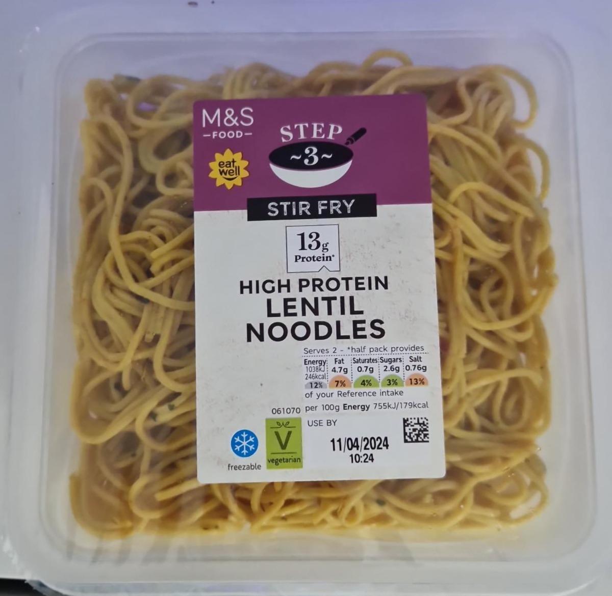 Fotografie - High protein Lentil Noodles M&S Food