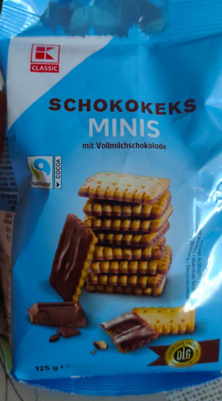 Fotografie - Schokokeks Minis mit Vollmilkschokolade K-CLassic