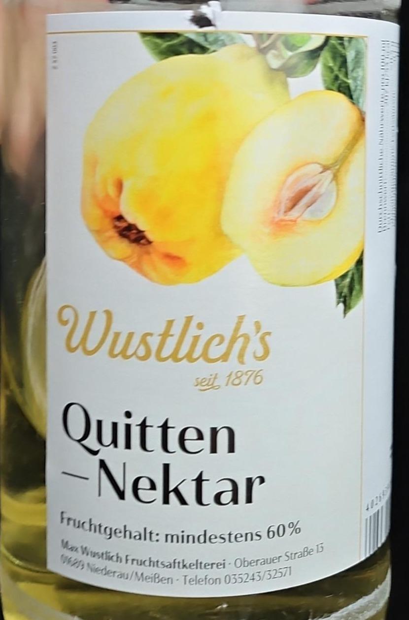 Fotografie - Quitten-Nektar Wustlich's