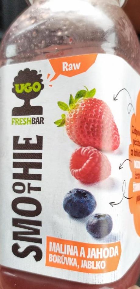 Fotografie - UGO Smoothie malina a jahoda borůvka, jablko 