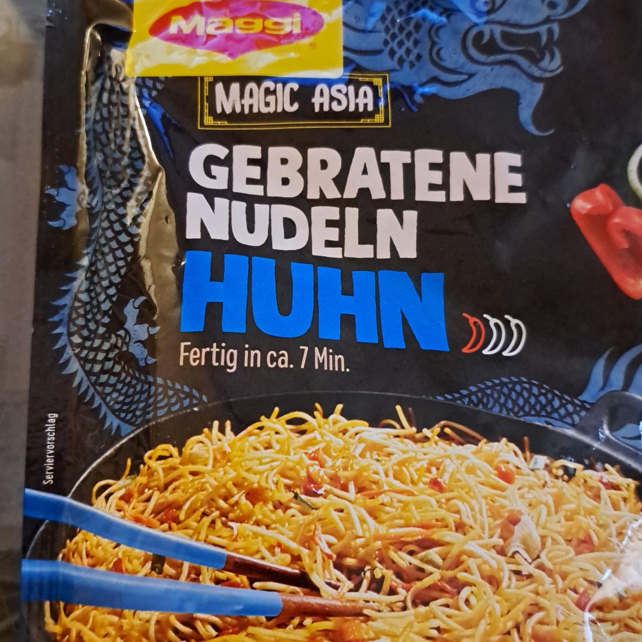 Fotografie - Gebratene nudeln huhn Maggi