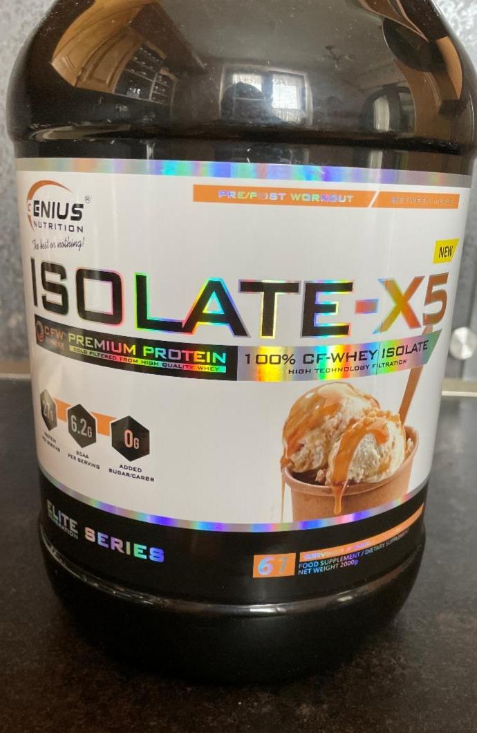 Fotografie - Isolate-X5 Genius Nutrition Vanilková zmrzlina