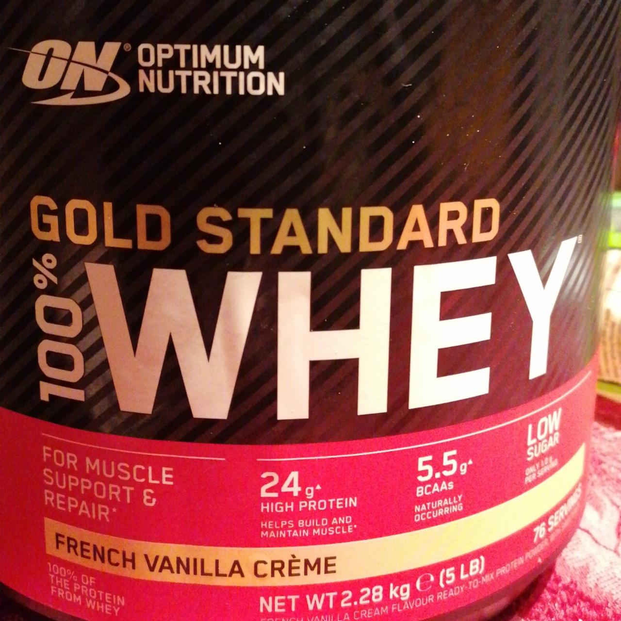 Fotografie - Gold Standard 100% Whey French vanilla creme Optimum Nutrition