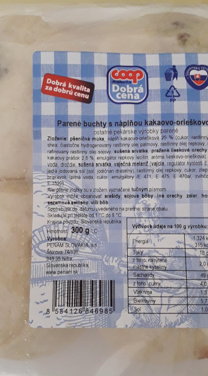 Fotografie - Parené buchty s náplňou kakaovo-orieškovou coop