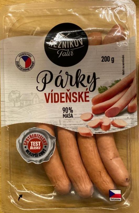 Fotografie - viedenské párky 90 % mäsa Řezníkův talíř