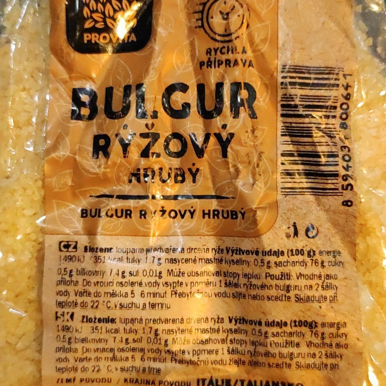 Fotografie - Bulgur rýžový hrubý Provita