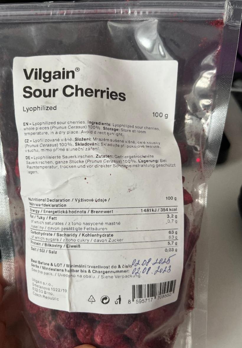 Fotografie - Sour cherries Lyophilized Vilgain