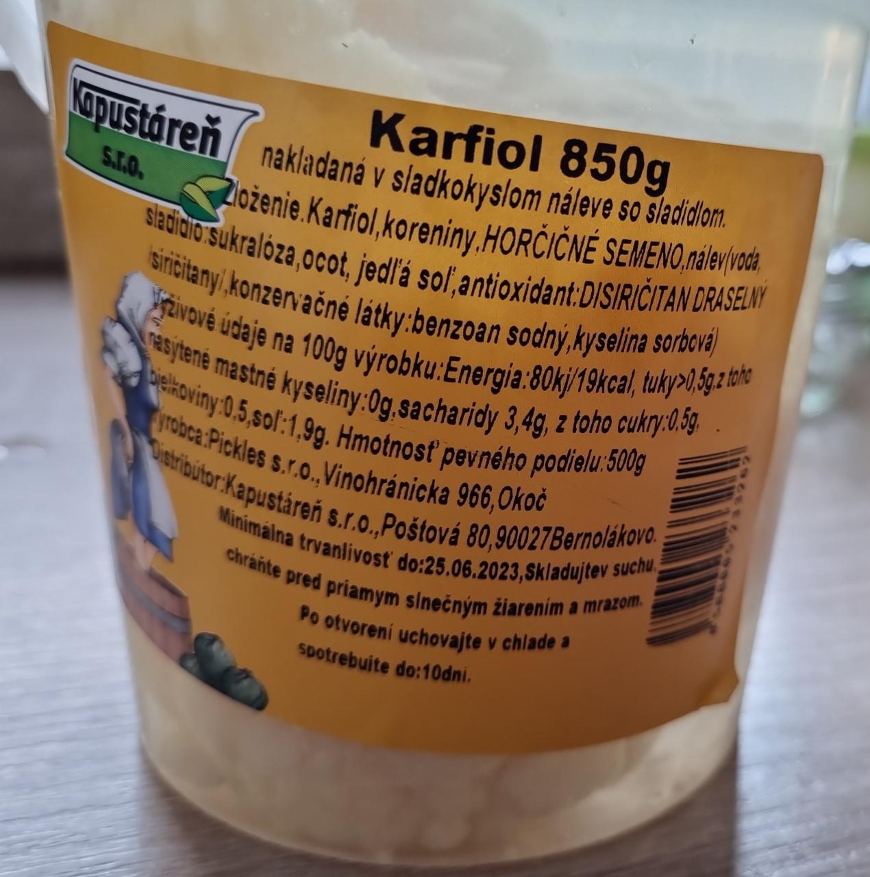 Fotografie - Karfiol Kapustáreň