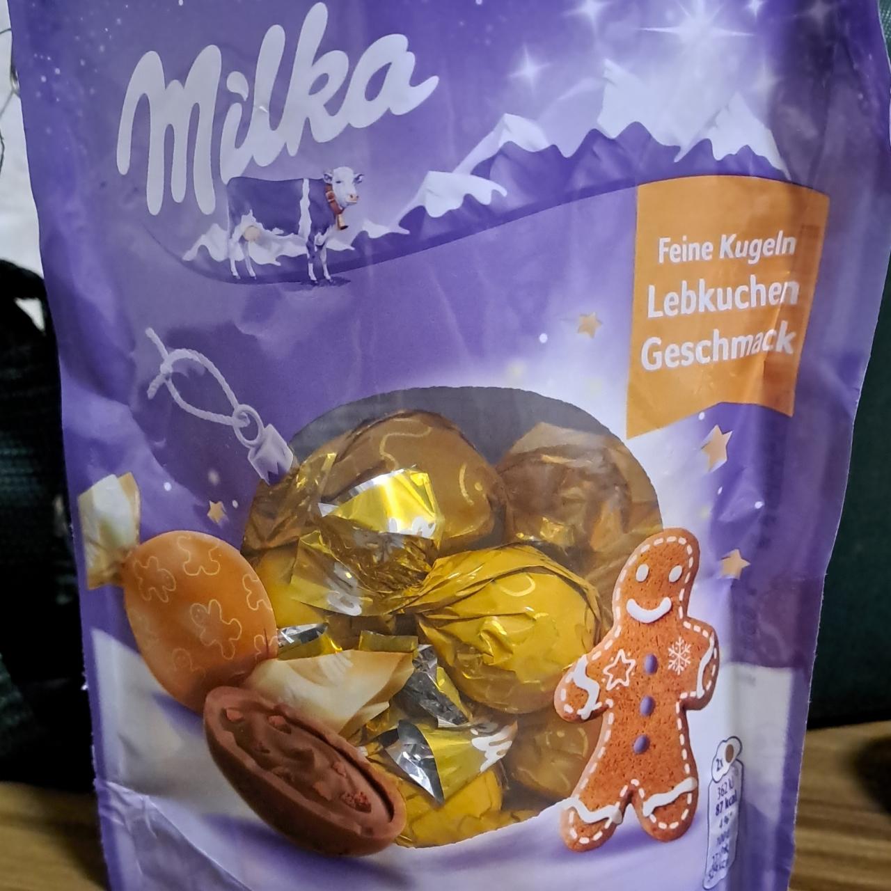 Fotografie - Feine Kugeln Lebkuchen Geschmack Milka