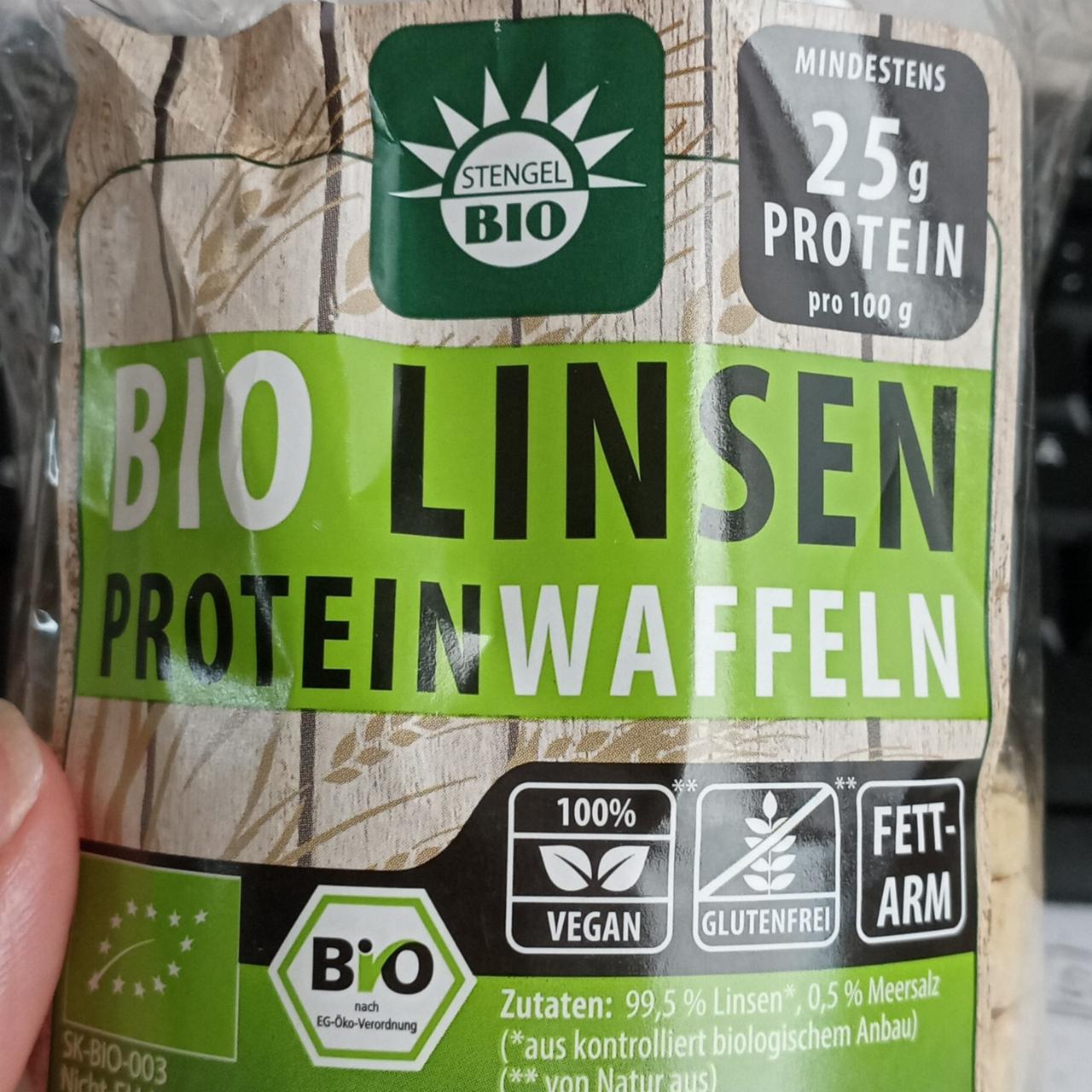 Fotografie - Bio Linsen Protein Waffeln Stengel Bio