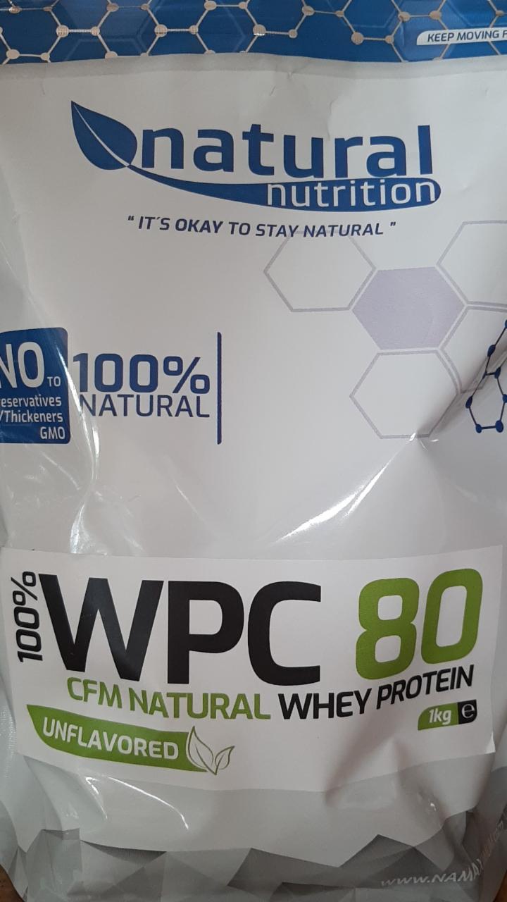 Fotografie - WPC 80 100% CFM Natural Whey Protein Natural Nutrition