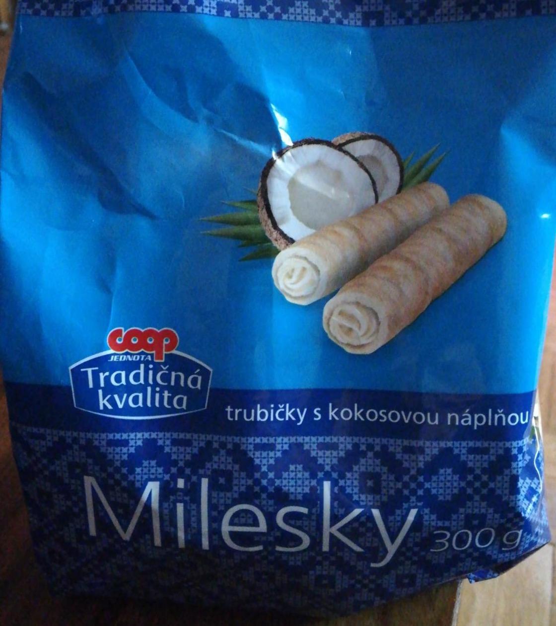 Fotografie - Milesky trubicky s kokosovou naplnou Coop Tradičná kvalita