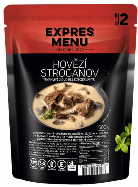 Fotografie - Hovězí stroganov Express Menu