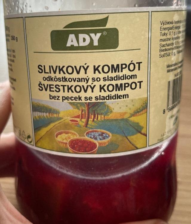 Fotografie - Slivkový kompót odkôstkovaný so sladidlom Ady