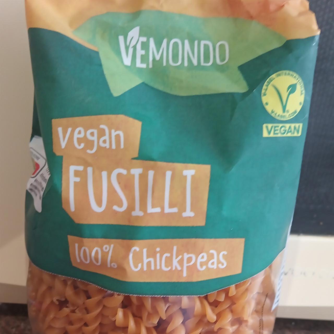 Fotografie - Vegan Fusilli 100% Chickpeas Vemondo