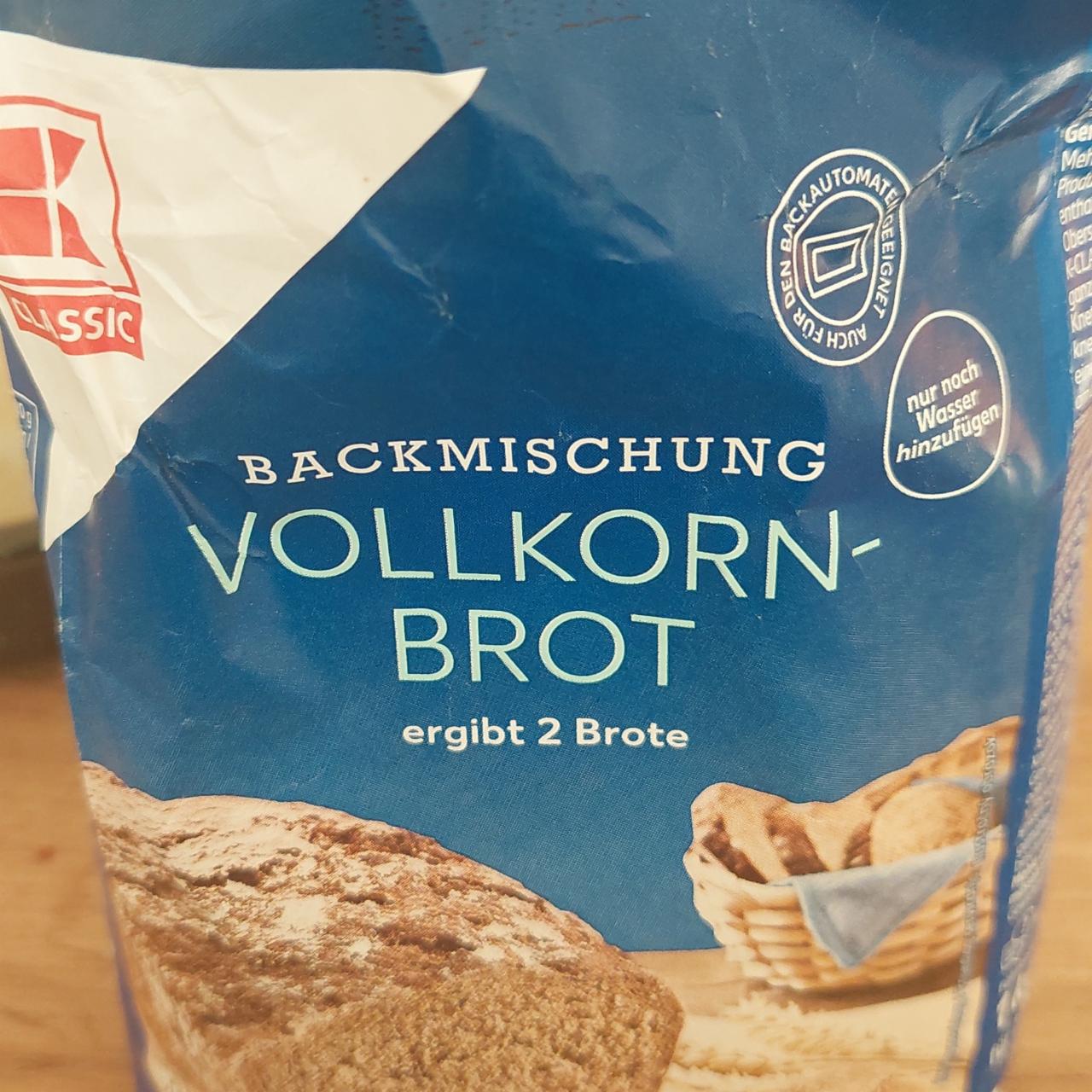 Fotografie - Backmischung Vollkorn-Brot K-Classic