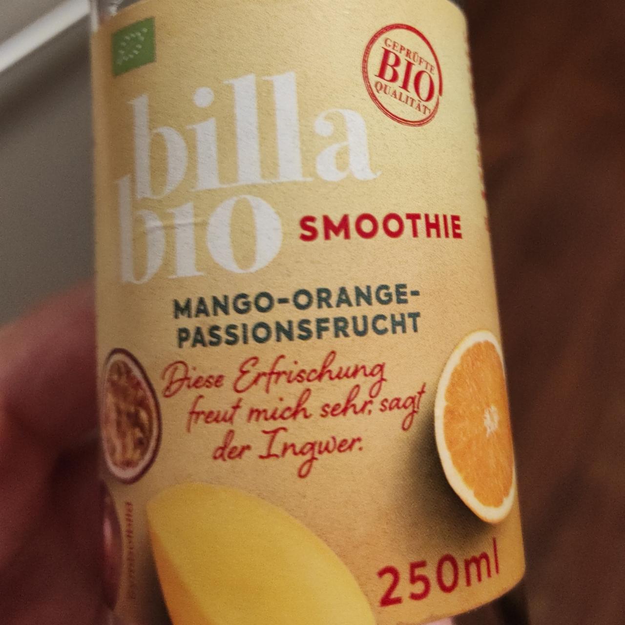 Fotografie - Smoothie Mango-Orange-Passionsfrucht Billa Bio