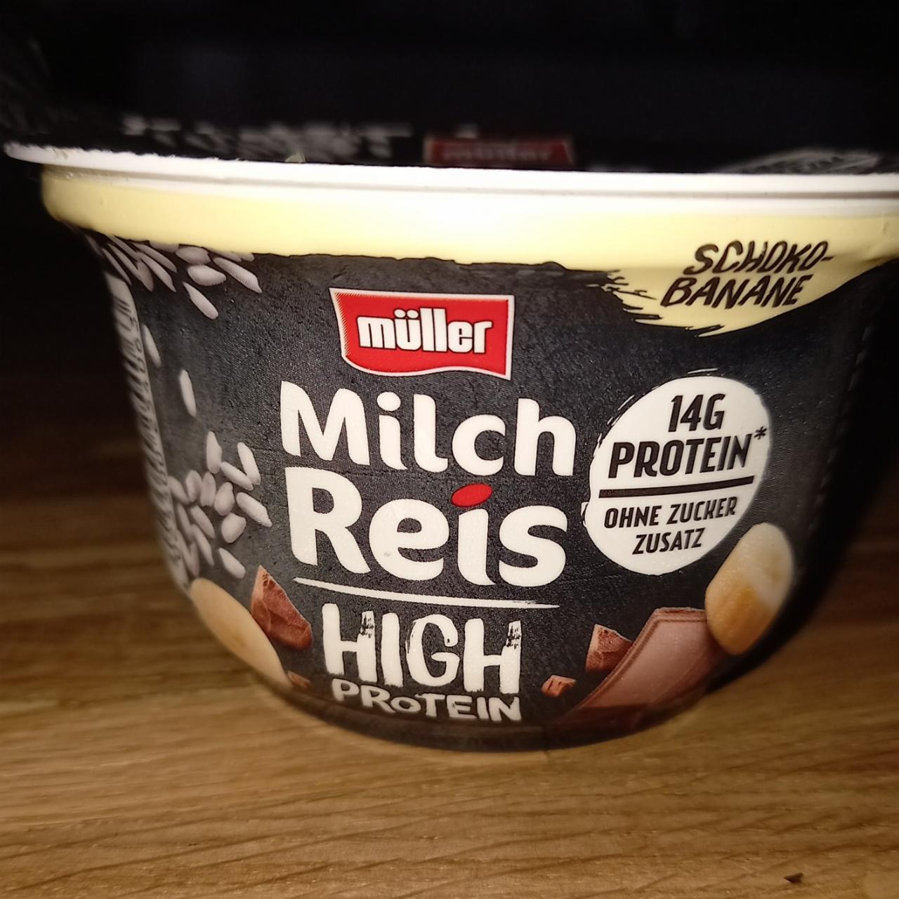 Fotografie - Müller milch reis high proteín čokoláda banán