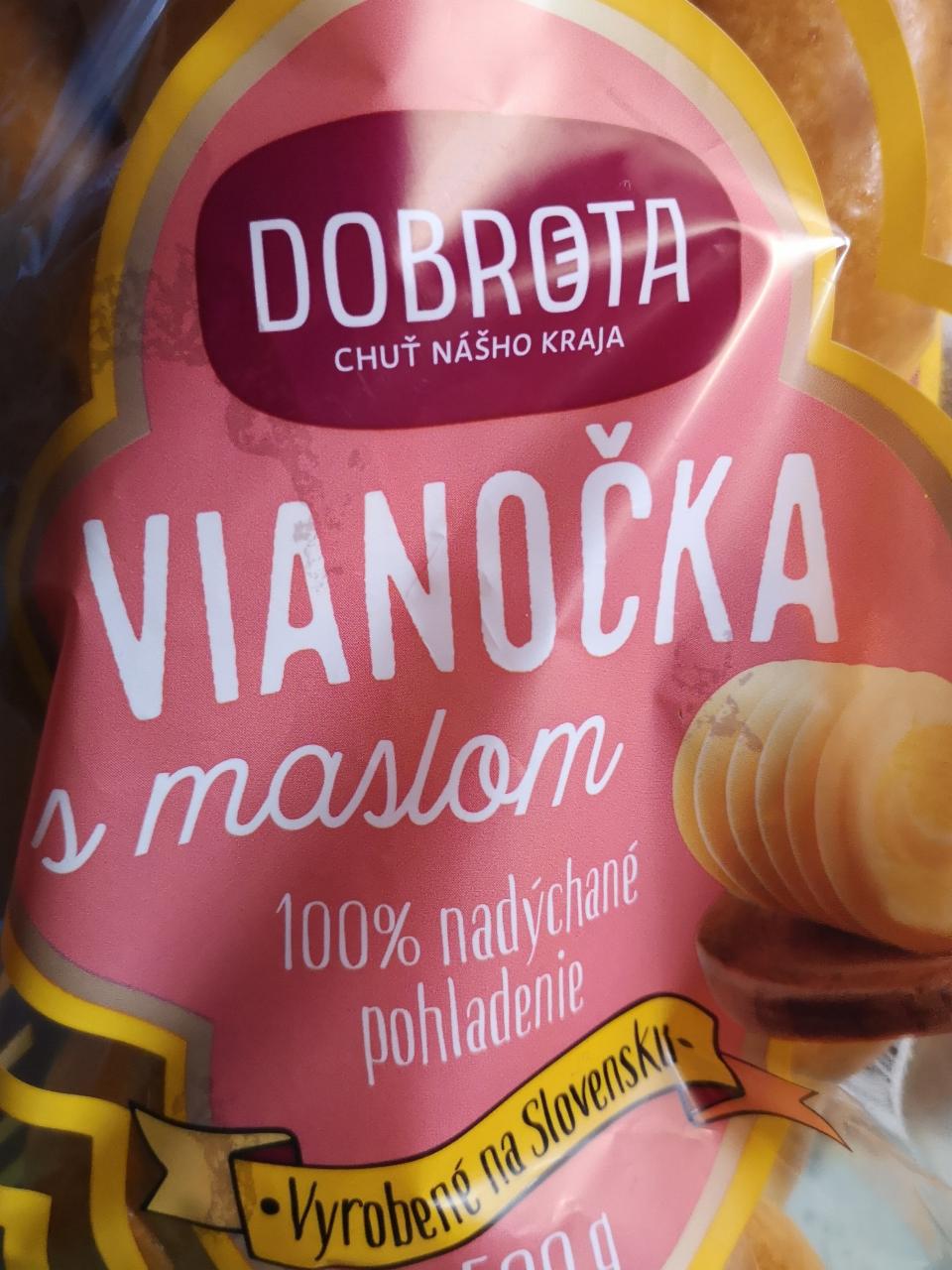 Fotografie - Vianočka s maslom DOBROTA