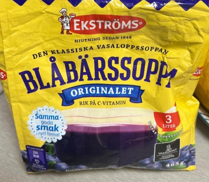 Fotografie - Blabarssoppa Ekströms