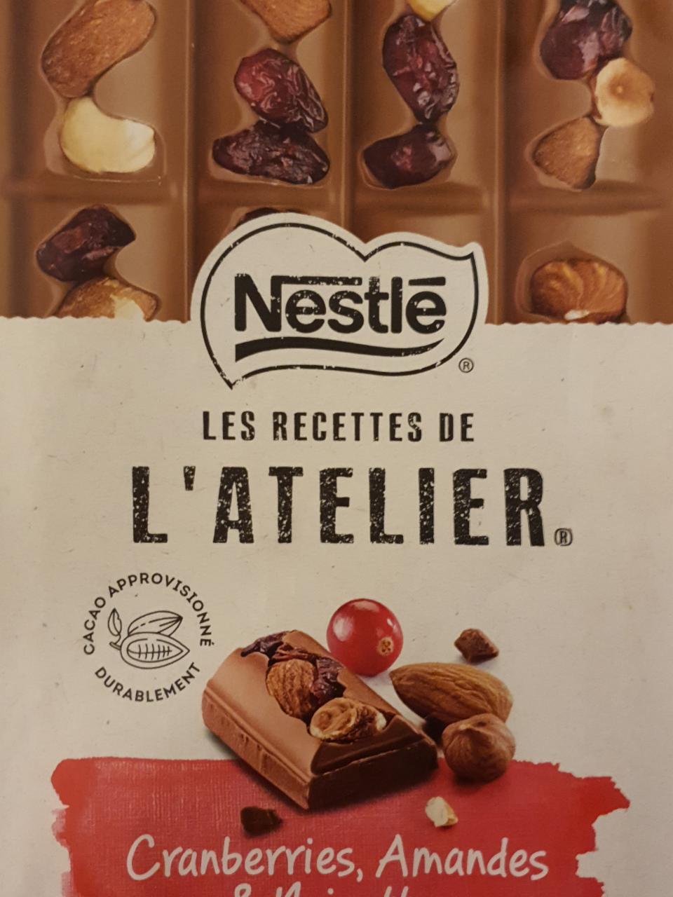 Fotografie - Les Recettes de L'ATELIER Cranberries, Amandes & Noisettes Nestlé