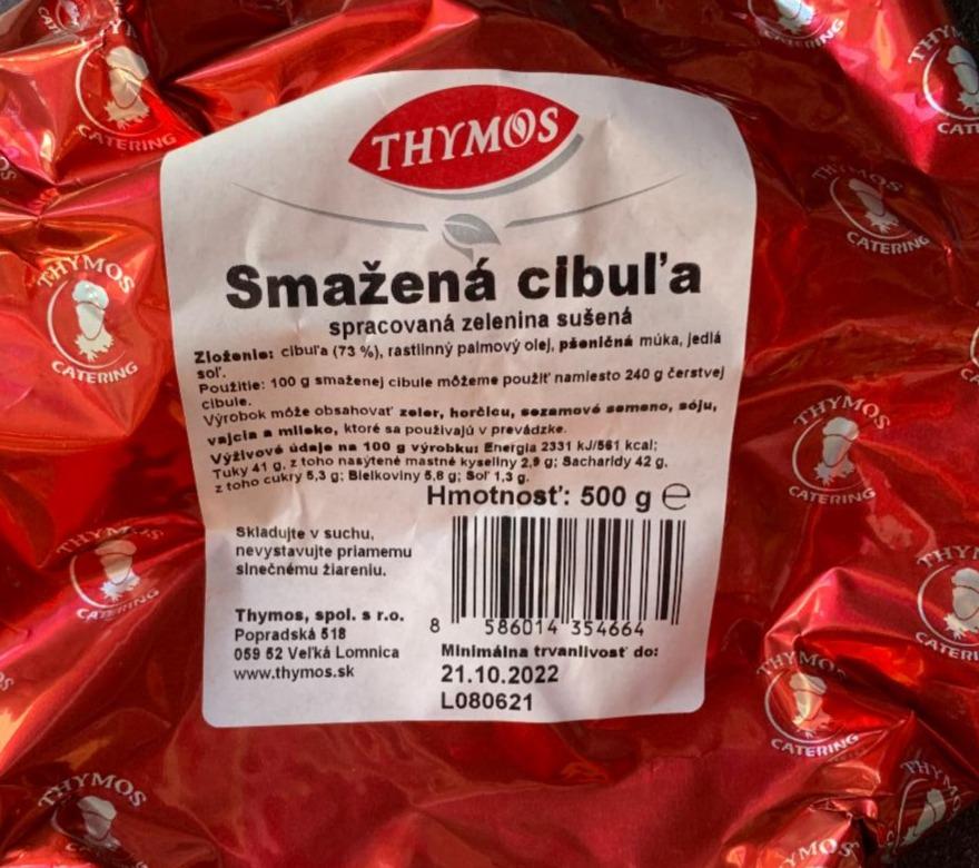 Fotografie - smažená cibuľa Thymos