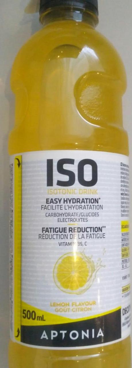 Fotografie - ISO Isotonic drink Lemon flavour Aptonia