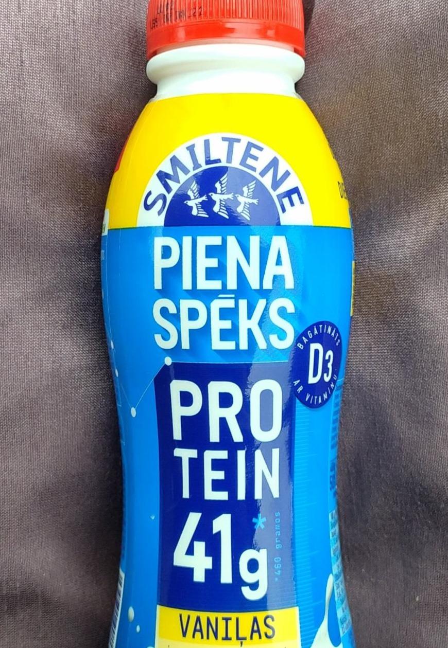 Fotografie - Piena spēks vaniļas protein 41g Smiltene