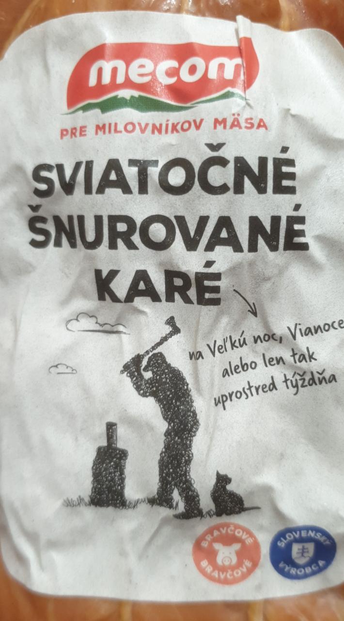 Fotografie - sviatočné šnurované karé Mecom