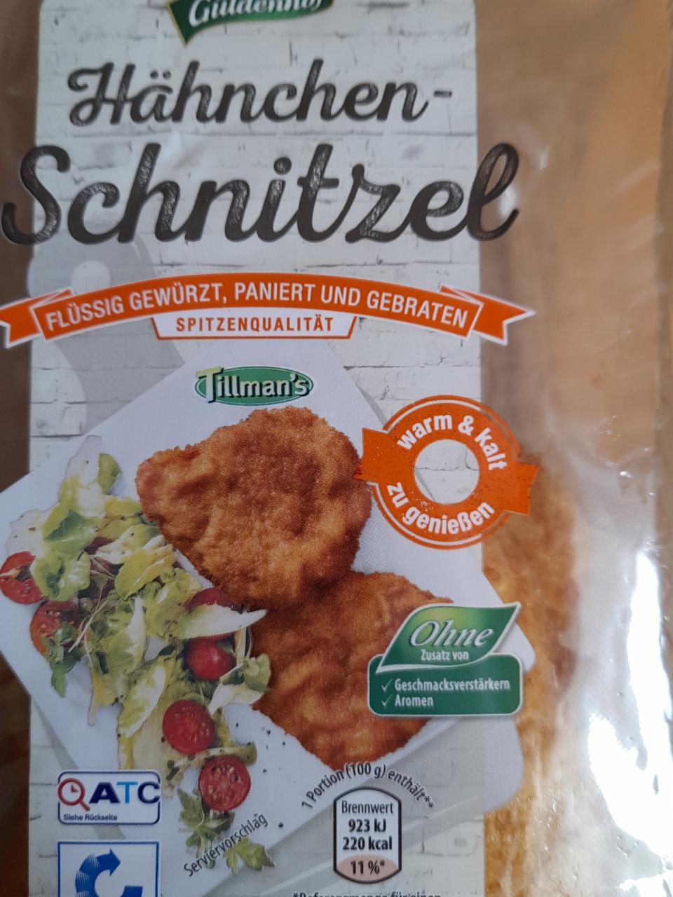 hodnoty nutričné schnitzel hähnchen kJ - kalórie, a