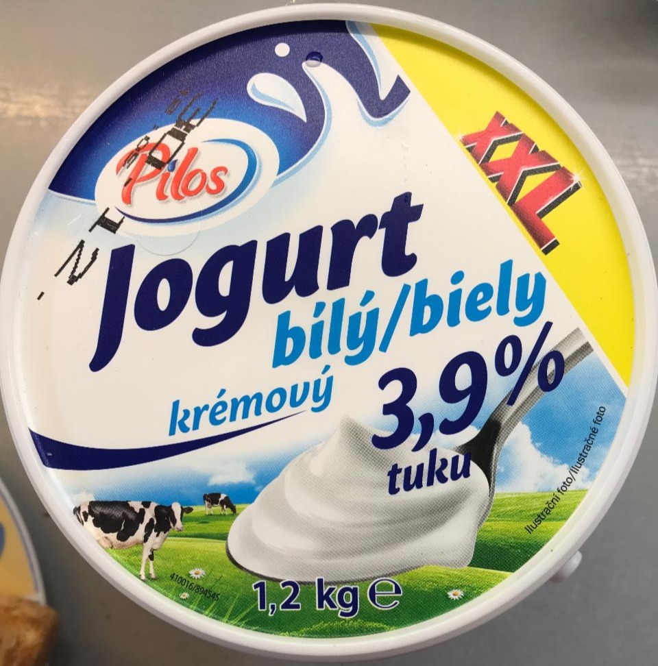 Fotografie - jogurt biely krémový 3,9% tuku Pilos